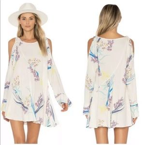 FREE PEOPLE clear skies tunic dress mini floral